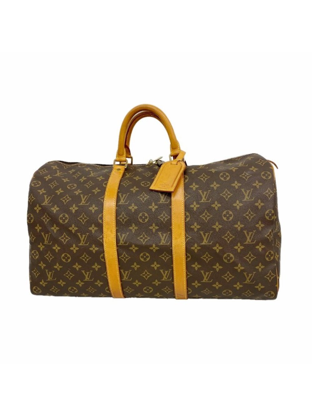Louis Vuitton Boston Bag Monogram Keepall 50 Brown